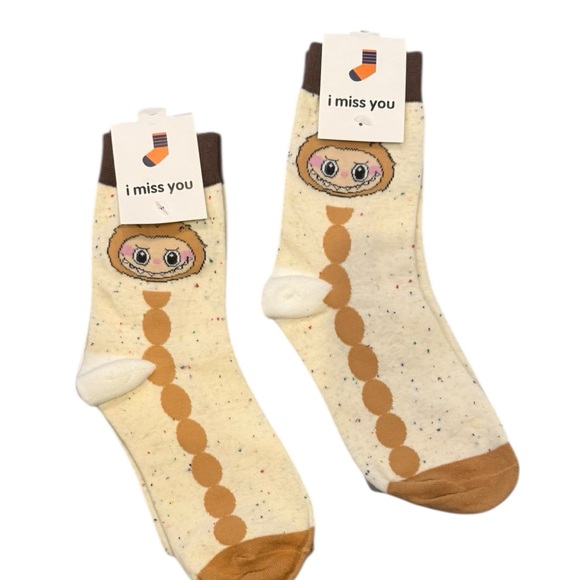 NWT 2 Pair Women’s Labubu Socks - Picture 1 of 3